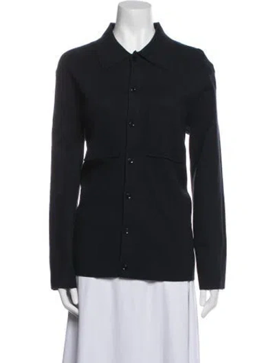 Pre-owned Sandro Utility Jacket In Blue