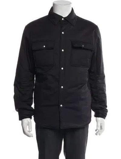 Pre-owned Sandro Utility Jacket In Blue