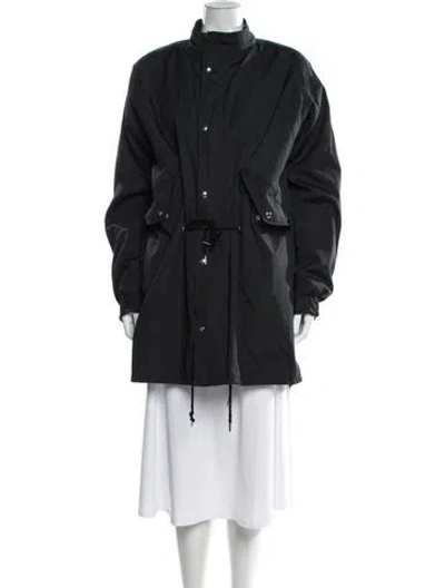 Pre-owned Sandro Utility Jacket In Blue