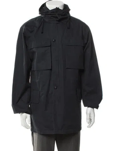 Pre-owned Sandro Utility Jacket In Blue