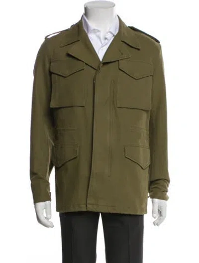 Pre-owned Sandro Utility Jacket In Green