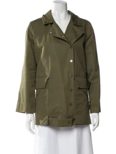 Pre-owned Sandro Utility Jacket In Green