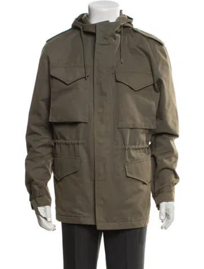 Pre-owned Sandro Utility Jacket In Green