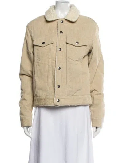 Pre-owned Sandro Utility Jacket In Neutral