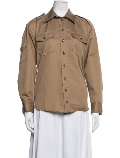 Pre-owned Sandro Utility Jacket In Neutrals