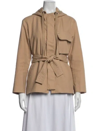 Pre-owned Sandro Utility Jacket In Neutrals