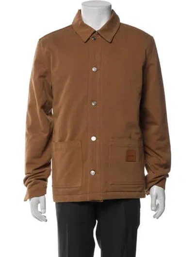 Pre-owned Sandro Utility Jacket W/ Tags In Brown