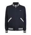 Sandro Varsity Bomber Jacket In Blue