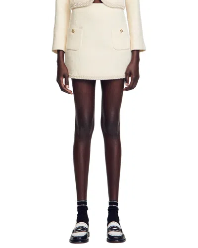 Sandro Vayie Skirt In White