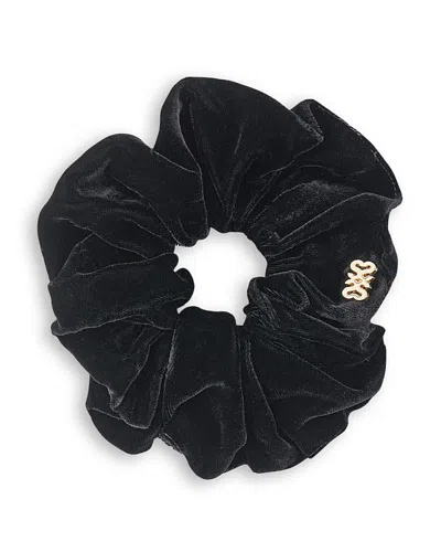 Sandro Velvet Scrunchie In Black