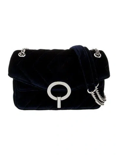 Pre-owned Sandro Velvet Shoulder Bag In Neutral