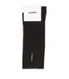 Sandro Vertical Logo Socks In Noir / Gris