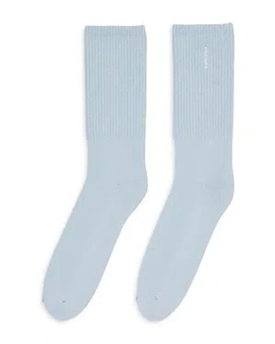 Sandro Vertical Logo Socks In Blue