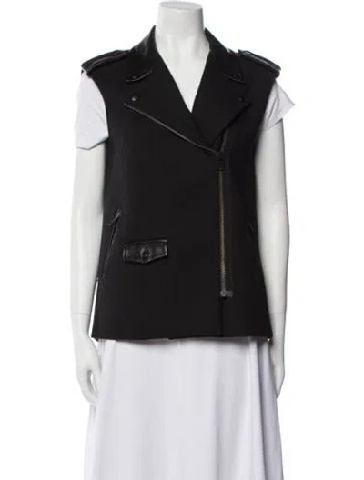 Pre-owned Sandro Vest In Black