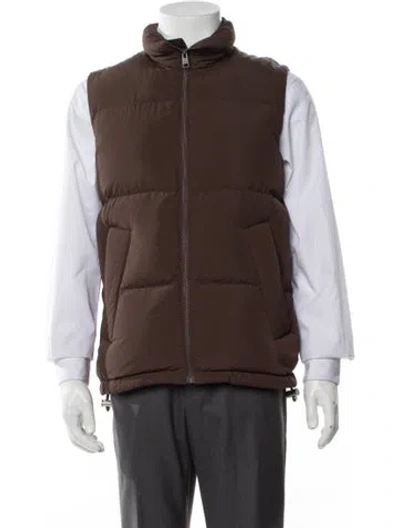 Pre-owned Sandro Vest In Brown