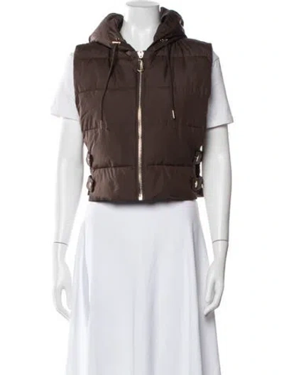 Pre-owned Sandro Vest In Brown