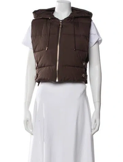 Pre-owned Sandro Vest In Brown