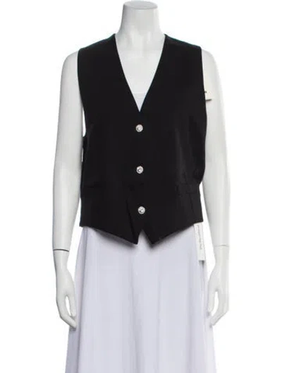 Pre-owned Sandro Vest W/ Tags In Black