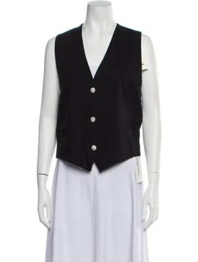 Pre-owned Sandro Vest W/ Tags In Black
