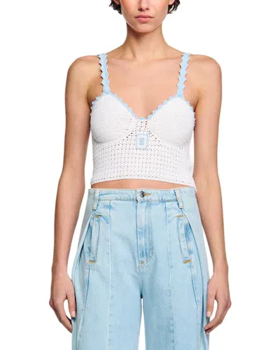 Sandro Victoire Sweater In White