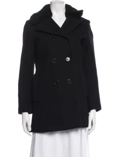 Pre-owned Sandro Virgin Wool Blazer In Black