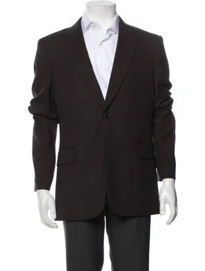 Pre-owned Sandro Virgin Wool Blazer In Brown