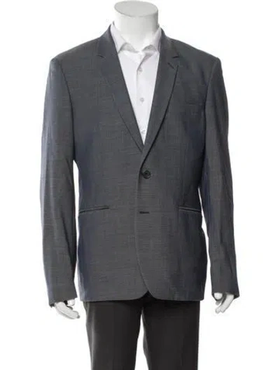 Pre-owned Sandro Virgin Wool Blazer In Gray