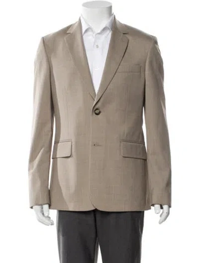 Pre-owned Sandro Virgin Wool Blazer In Neutral
