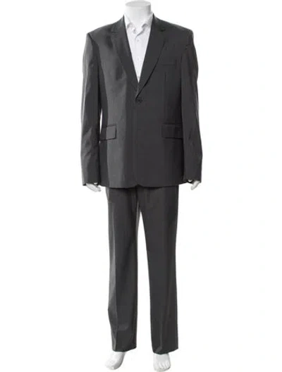 Pre-owned Sandro Virgin Wool Blazer W/ Tags In Gray