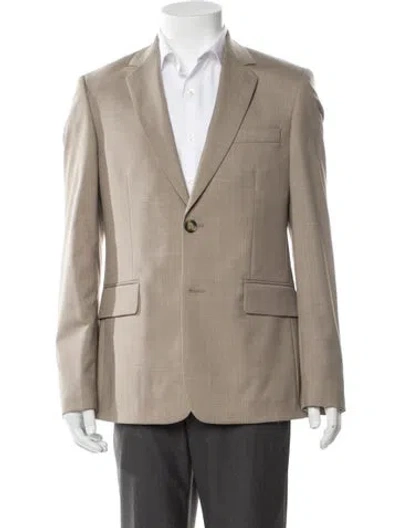 Pre-owned Sandro Virgin Wool Blazer W/ Tags In Neutral