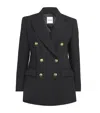 Sandro Virgin Wool-blend Blazer In Black