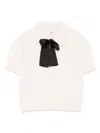 Sandro Virgin Wool-blend Polo Shirt In White