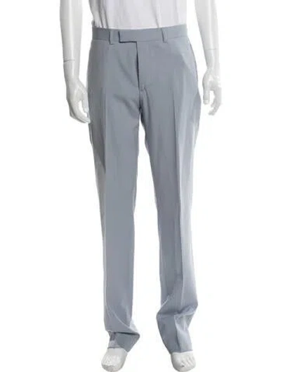 Pre-owned Sandro Virgin Wool Chinos W/ Tags In Blue