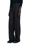 Sandro Virgin Wool Classic-fit Trousers In Black
