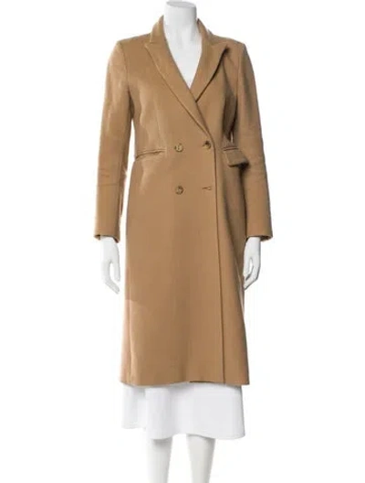 Pre-owned Sandro Virgin Wool Coat In Brown