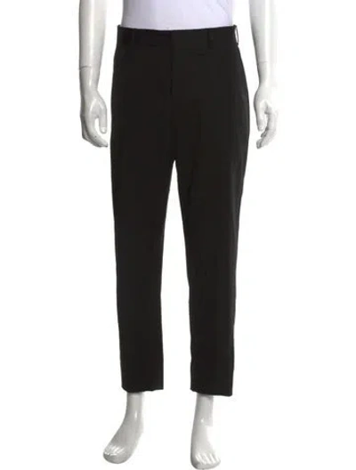 Pre-owned Sandro Virgin Wool Dress Pants In Black
