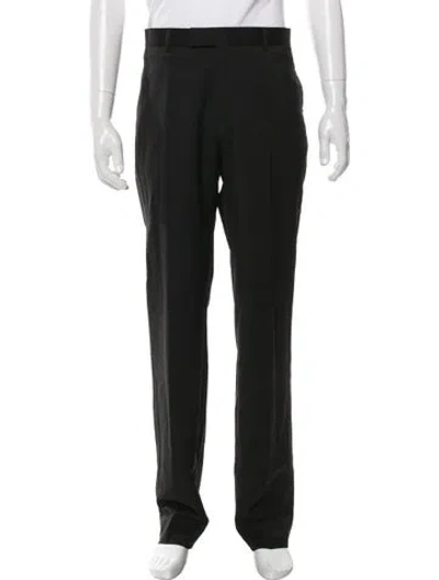 Pre-owned Sandro Virgin Wool Dress Pants In Black