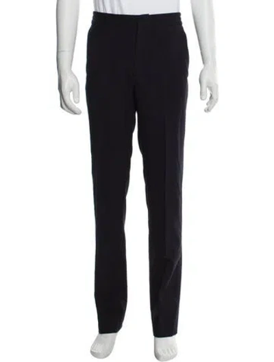 Pre-owned Sandro Virgin Wool Dress Pants In Blue