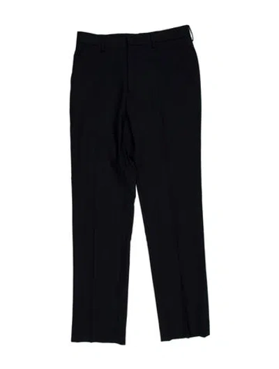 Pre-owned Sandro Virgin Wool Dress Pants In Blue