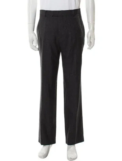 Pre-owned Sandro Virgin Wool Dress Pants In Gray