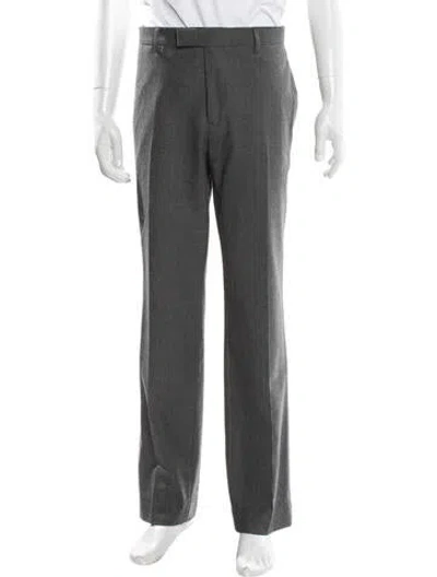 Pre-owned Sandro Virgin Wool Dress Pants In Gray