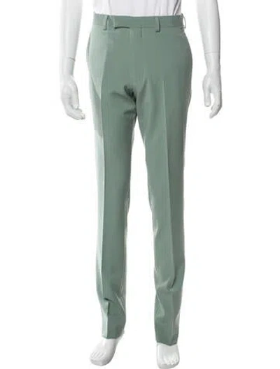 Pre-owned Sandro Virgin Wool Dress Pants In Green