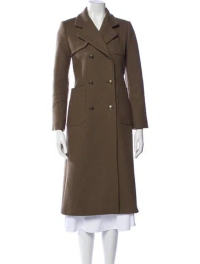 Pre-owned Sandro Virgin Wool Jacket In Brown