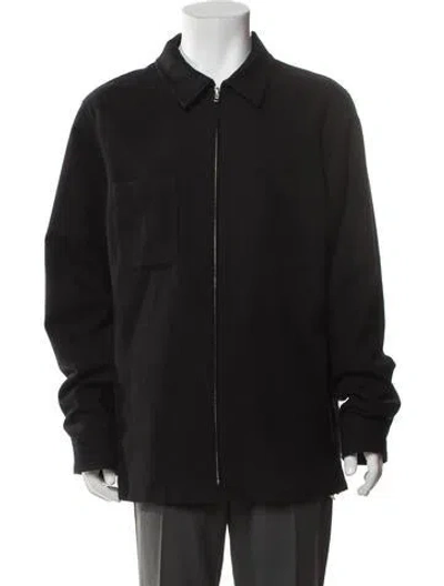Pre-owned Sandro Virgin Wool Jacket W/ Tags In Black
