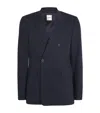 Sandro Virgin Wool New Croise Blazer In Black