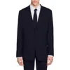 Sandro Virgin Wool Suit Jacket In Black