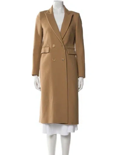Pre-owned Sandro Virgin Wool Trench Coat In Neutral
