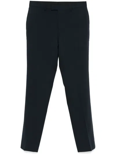 Sandro Virgin-wool Trousers In Blue