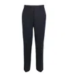 Sandro Virgin Wool Classic-fit Trousers In Blue