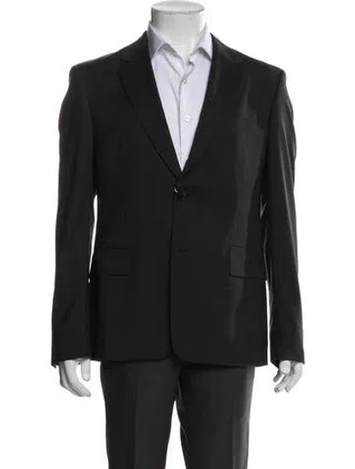 Pre-owned Sandro Virgin Wool Two-piece Blazer In Gray